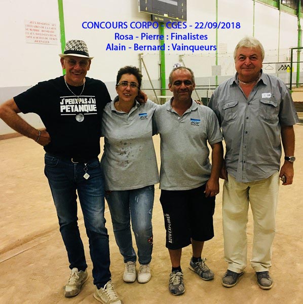 Concours CGES 22/09/2018 ATSCAF-Pétanque